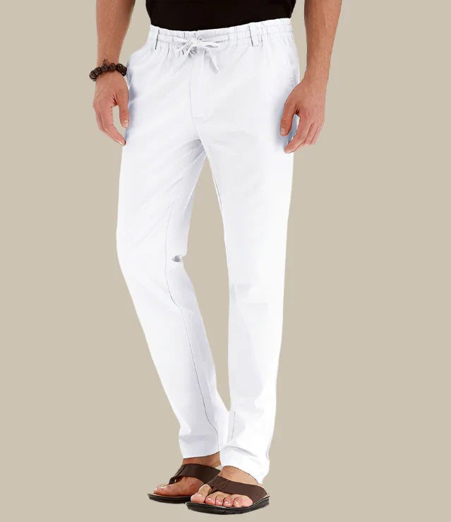 Casual Summer Pants with Elastic Waistband for Men
