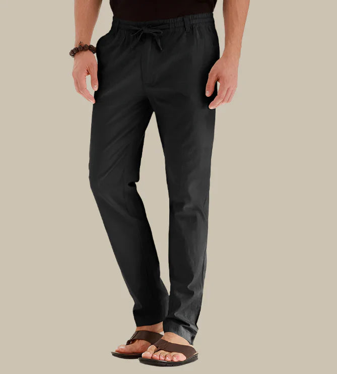 Casual Summer Pants with Elastic Waistband for Men